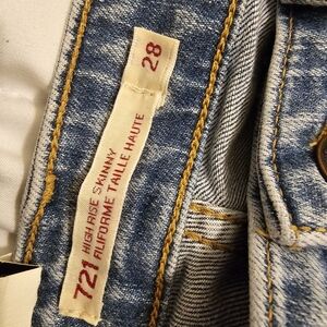 Levis 721 high rise skinny
